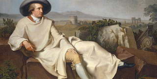 Johann Heinrich Wilhelm Tischbein’s 1787 painting of Goethe visiting the Italian countryside